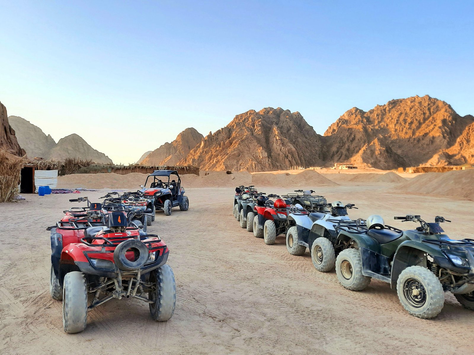 ATV safaris. Excursions in Egypt. Tourist quad bikes in the desert in sharm el sheikh.