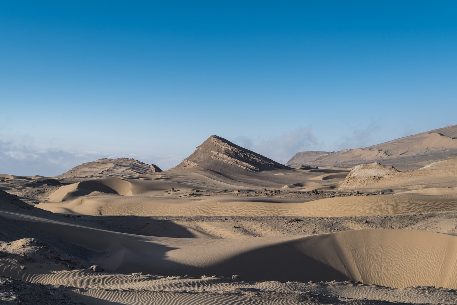 land desertification scene, qinghai province, China