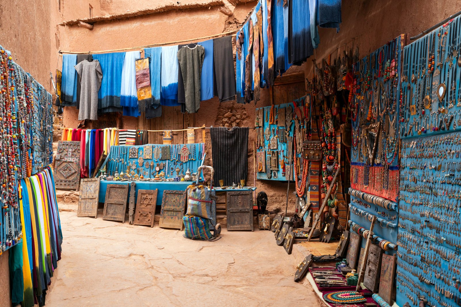 street of Ait Ben Haddou village, Moroco
